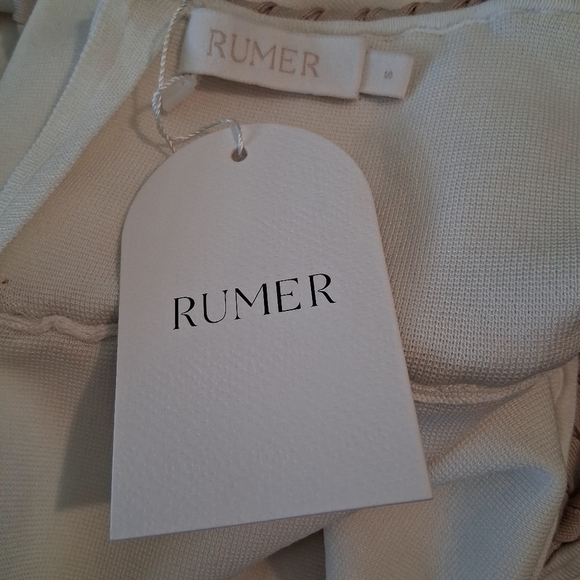 Rumer Riveara Mini Dress In White Size Small NWT - Picture 3 of 10